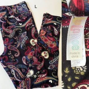 Lularoe Paisley TC leggings